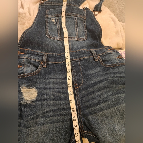 EUC DECONSTRUCTED DENIM OVERALLS SIZE 9 - Picture 5 of 7